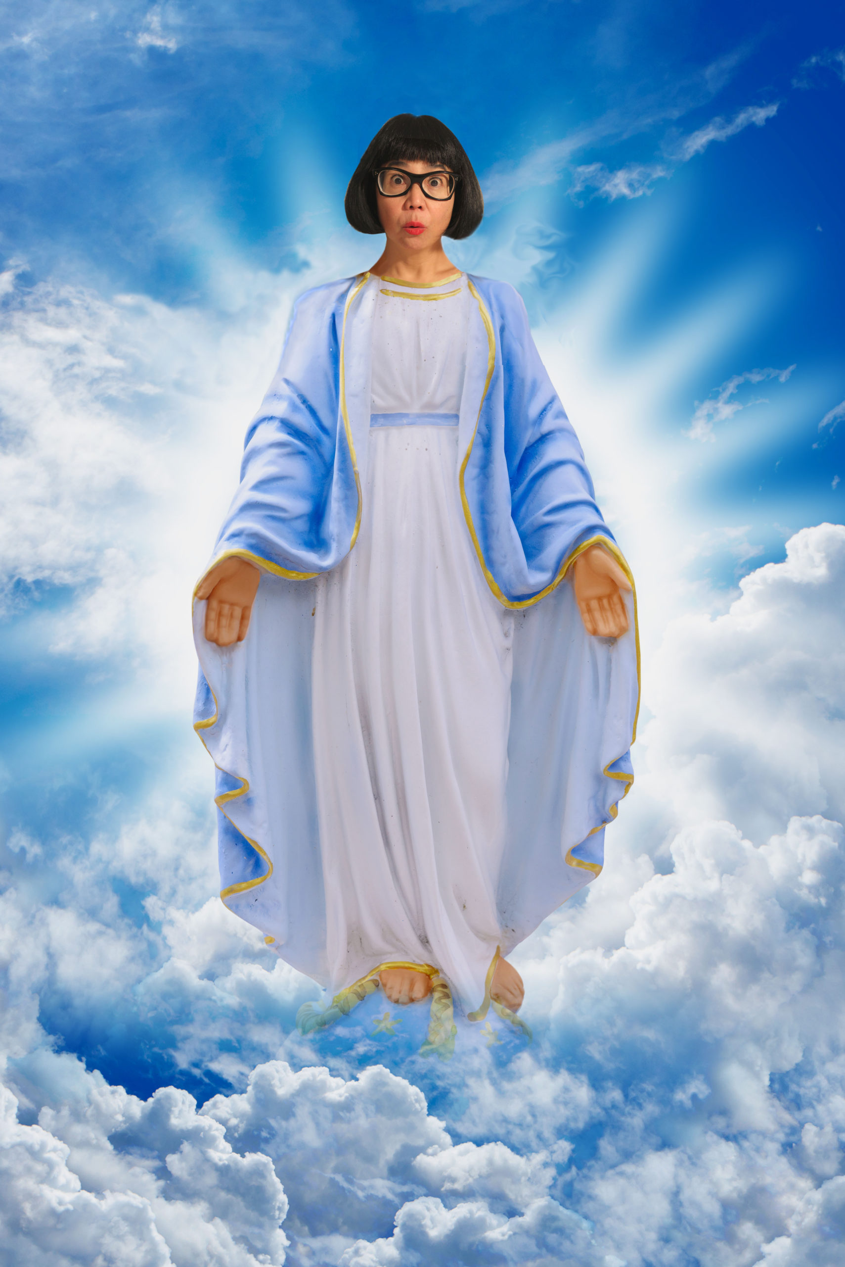 Virgin Mary In The Clouds